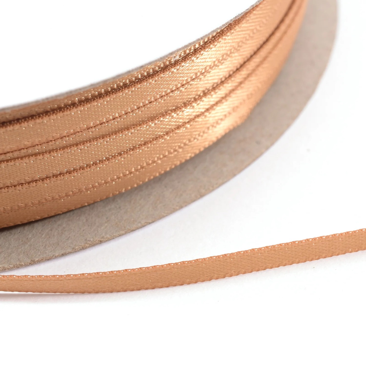 Silkebånd 1met X 3mm Bronze - Bilde 1