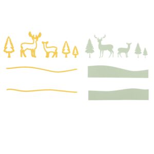Nellie's Choice • Shape Dies Pine Trees and Deer 7pcs - Bilde 2