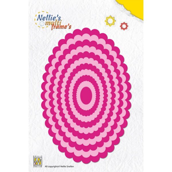 Nellie's Choice • Multi Frame Dies Wavy Oval 11pcs