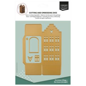 Vaessen Creative -   Cutting and Embossing Dies 3D House with Step Gable 5pcs - Bilde 1