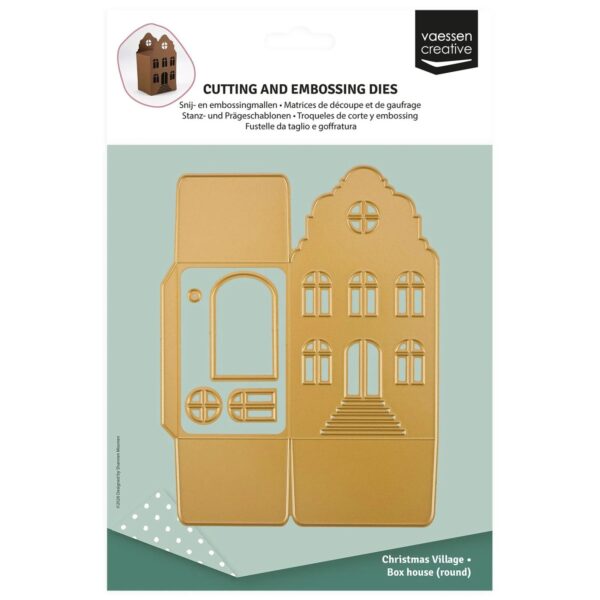 Vaessen Creative -  Cutting and Embossing Dies 3D House with Bell Gable 5pcs