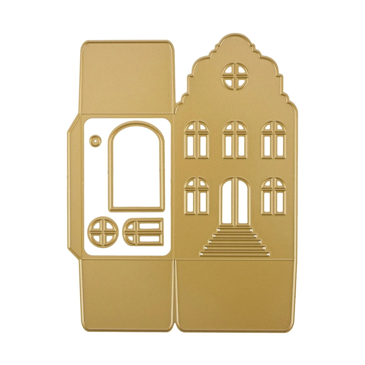 Vaessen Creative -  Cutting and Embossing Dies 3D House with Bell Gable 5pcs - Bilde 2
