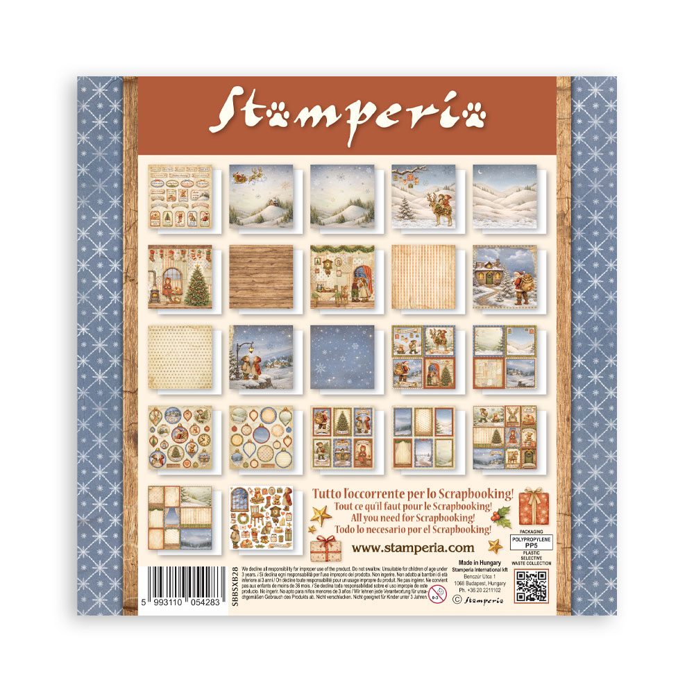 Stamperia Silent Night - 8”x8” blokk 22 ensidige ark - Bilde 22