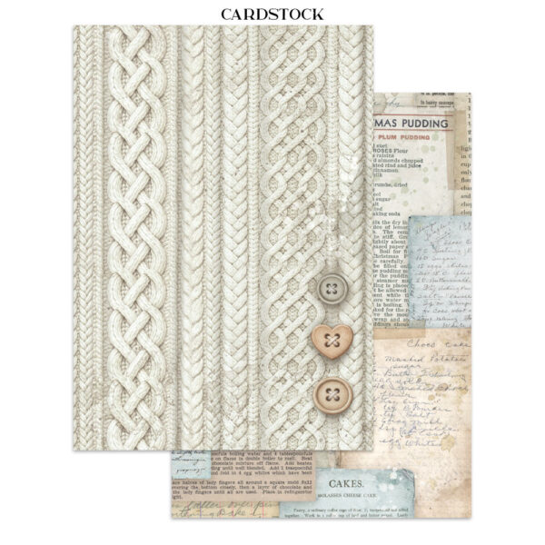 Stamperia White Christmas - Art Junk journal A5