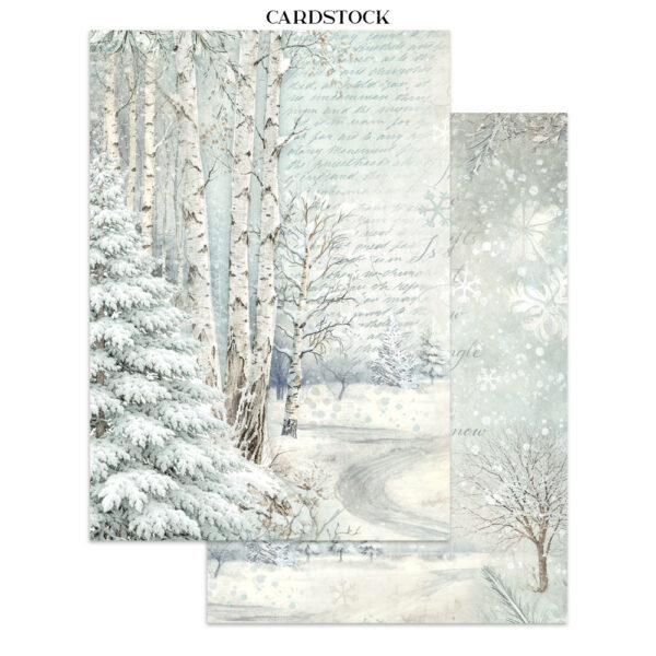 Stamperia White Christmas - Art Junk journal A5