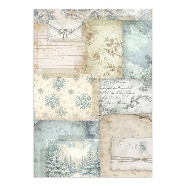 Stamperia White Christmas - Art Junk journal A5