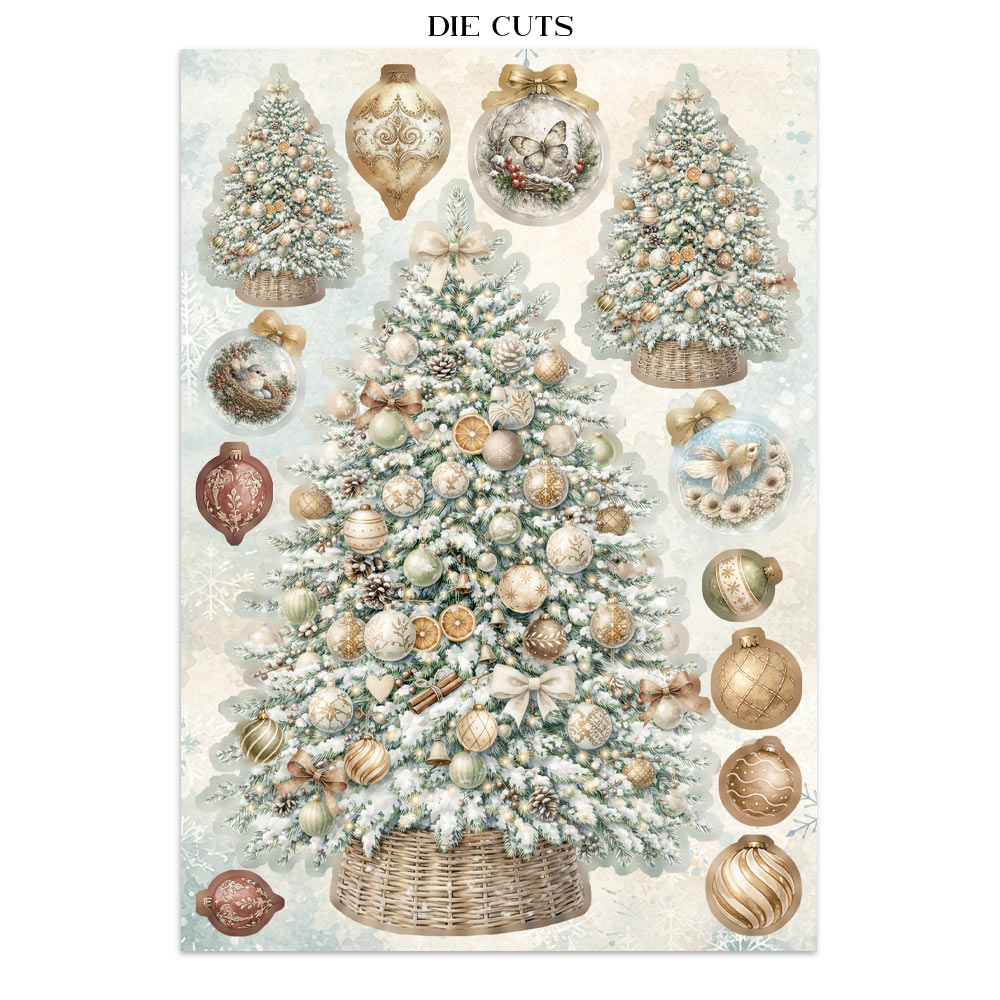 Stamperia White Christmas - Art Junk journal A5 - Bilde 19