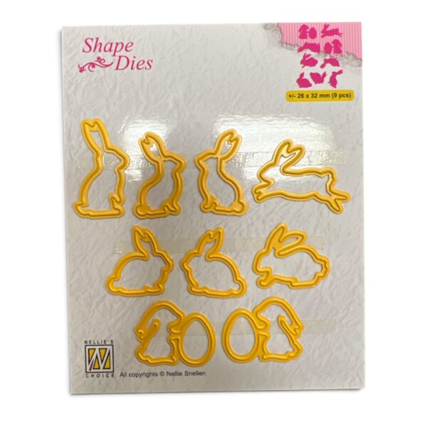 Nellie's Choice • Shape Dies Bunnies 9pcs