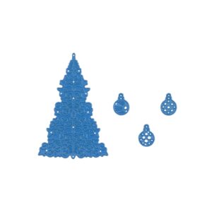 Nellie's Choice • Shape Dies Christmas Tree and Baubles 4pcs - Bilde 1