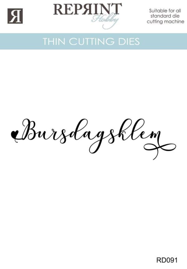 Reprint Dies - Bursdagsklem