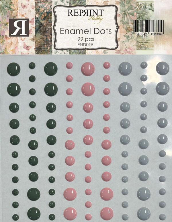 Reprint Selvklebende Enamel Dots - Hidden Magic Collection