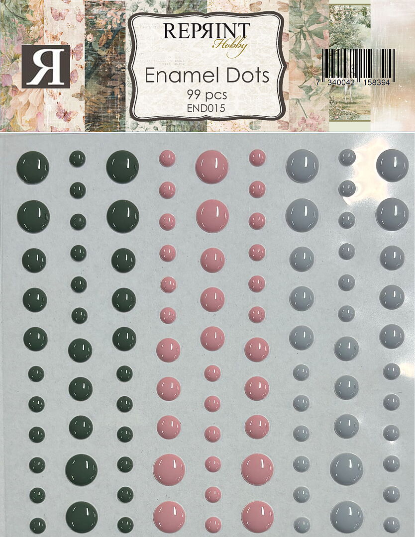 Reprint Selvklebende Enamel Dots - Hidden Magic Collection - Bilde 1