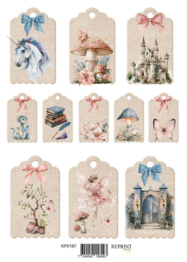 Reprint Hidden Magic Tags 2 - A4 Klippeark