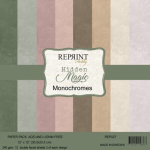 Reprint Hidden Magic Monochromes 12X12 Blokk - Bilde 1