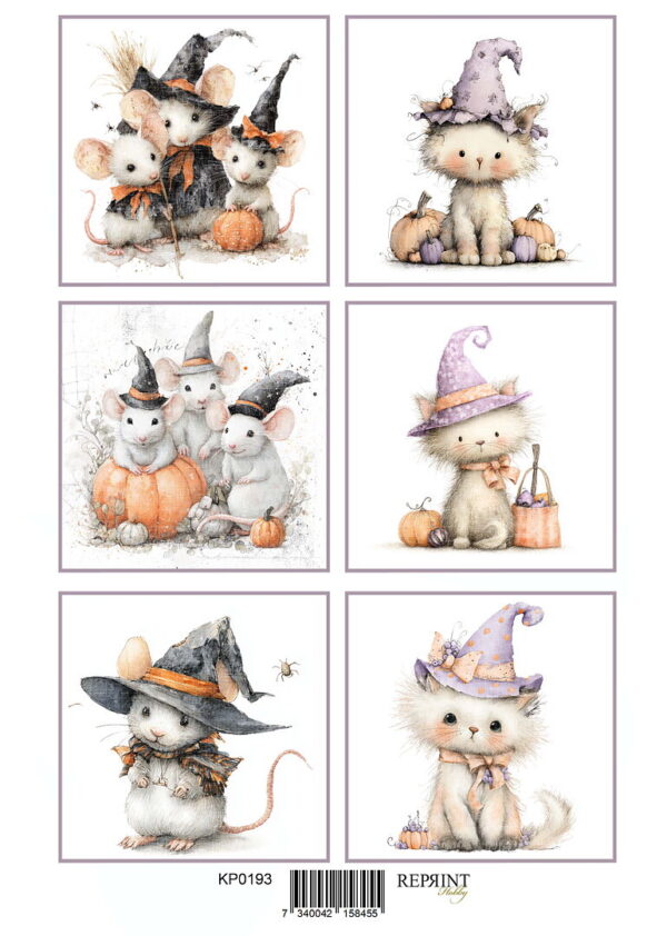 Reprint Enchanted Halloween Tags - A4 Klippeark