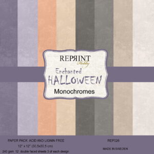 Reprint Enchanted Halloween Monochromes 12X12 Blokk - Bilde 1