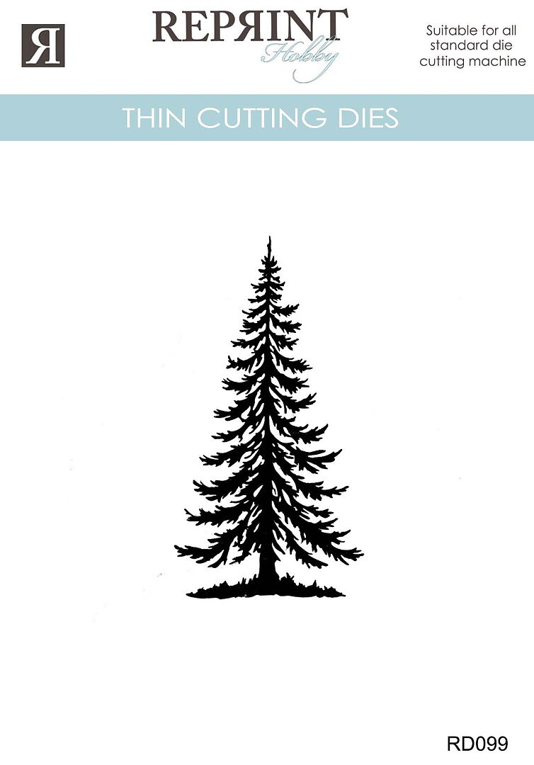 Reprint Dies - Cozy Christmas Liten Gran - Bilde 1