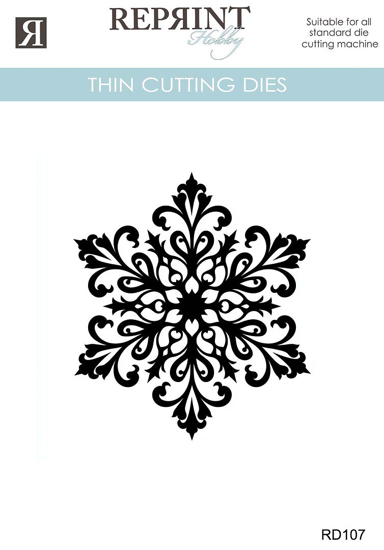 Reprint Dies - Cozy Christmas Snøkrystall - Bilde 1