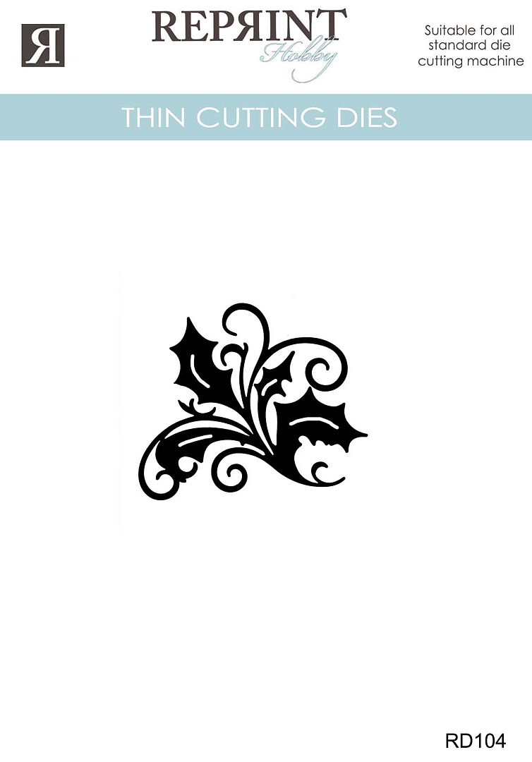 Reprint Dies - Cozy Christmas Kristtorn - Bilde 1