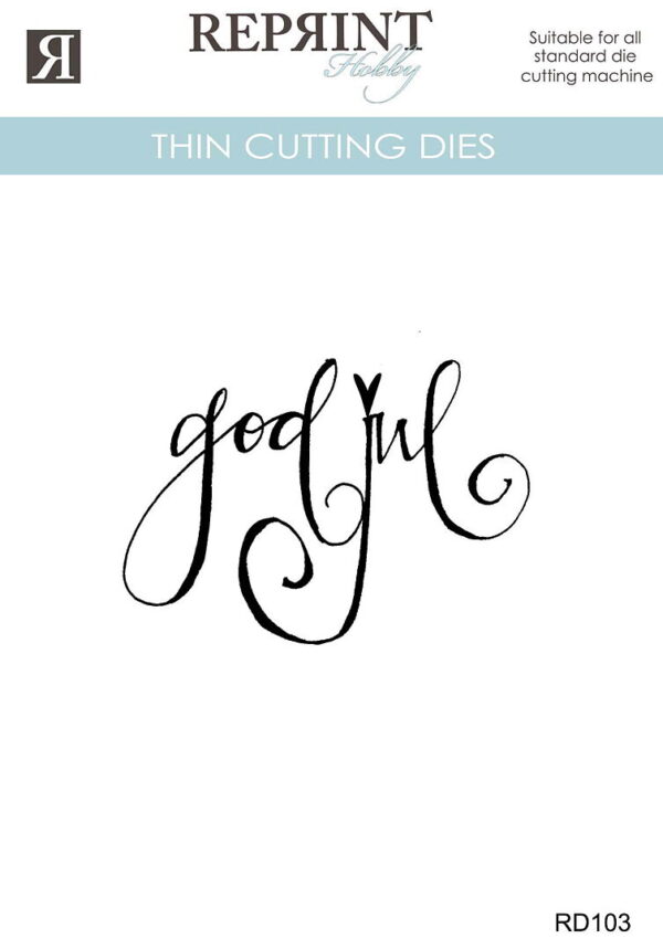 Reprint Dies - Cozy Christmas God Jul