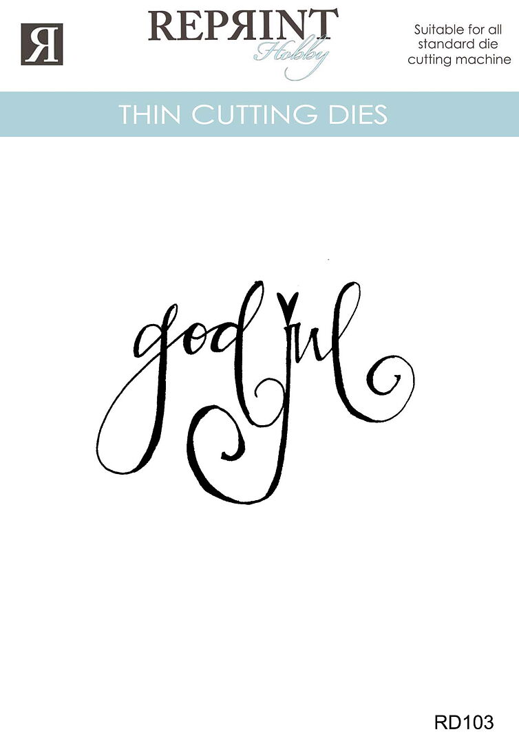 Reprint Dies - Cozy Christmas God Jul - Bilde 1