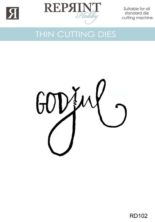 Reprint Dies - Cozy Christmas God Jul