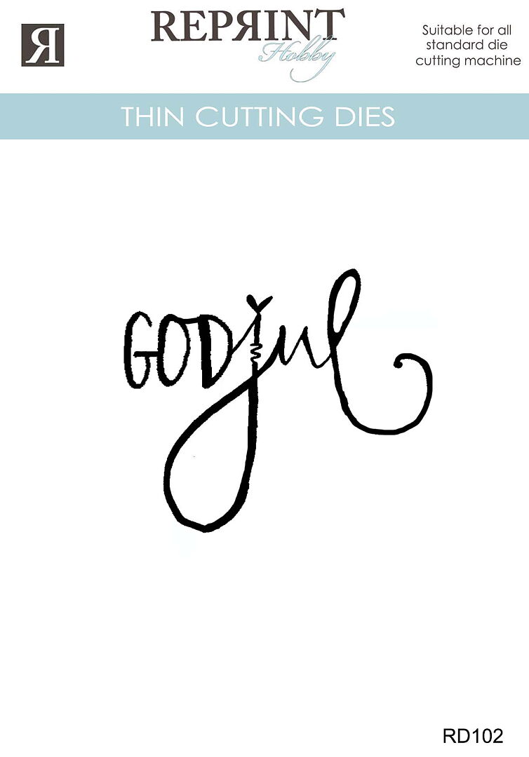 Reprint Dies - Cozy Christmas God Jul - Bilde 1