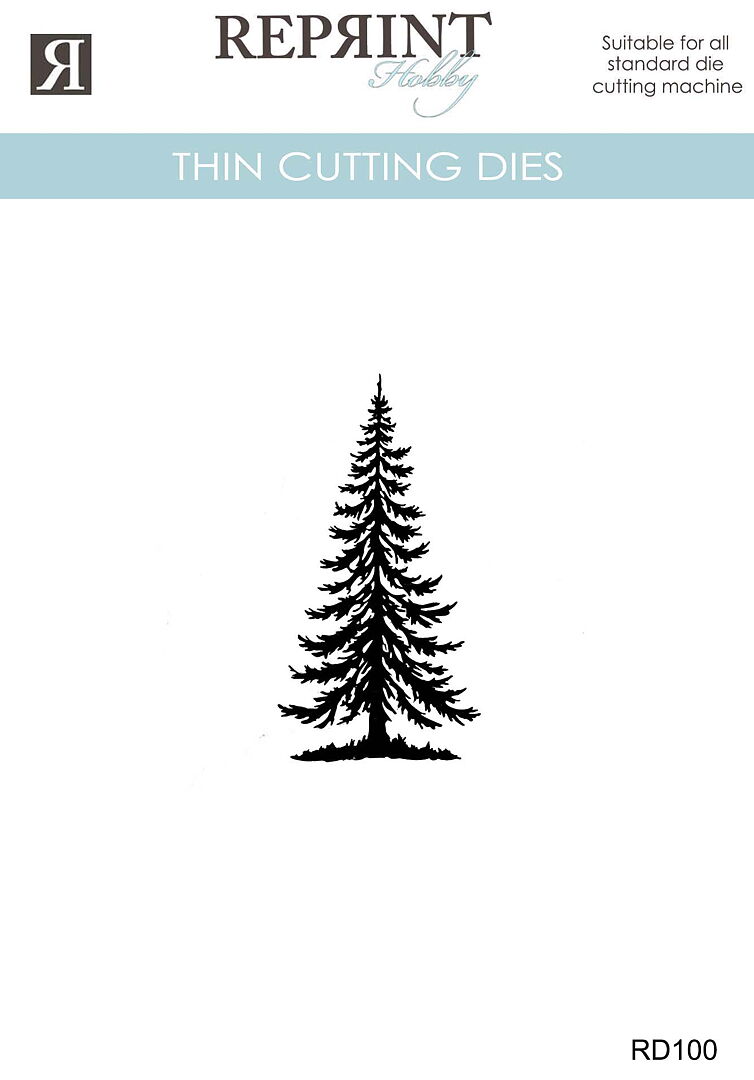 Reprint Dies - Cozy Christmas Liten Gran - Bilde 1