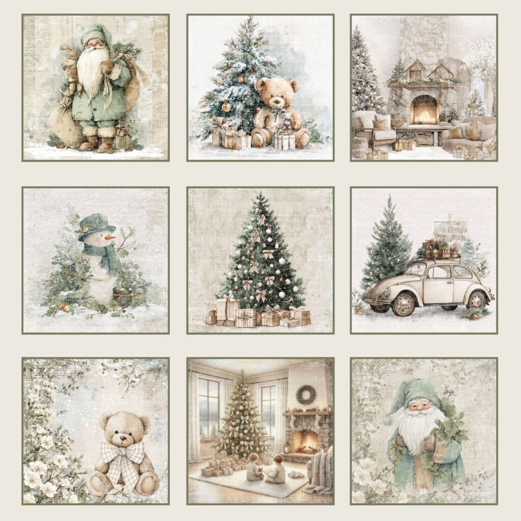 Reprint Cozy Christmas Collection - Tags RP0769