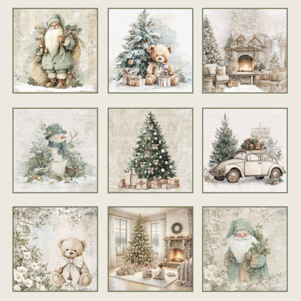 Reprint Cozy Christmas Collection - Tags RP0769