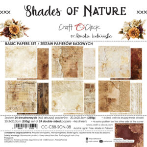 Craft O`Clock Shades Of Nature - 20,3x20,3 cm - MIX - Bilde 5
