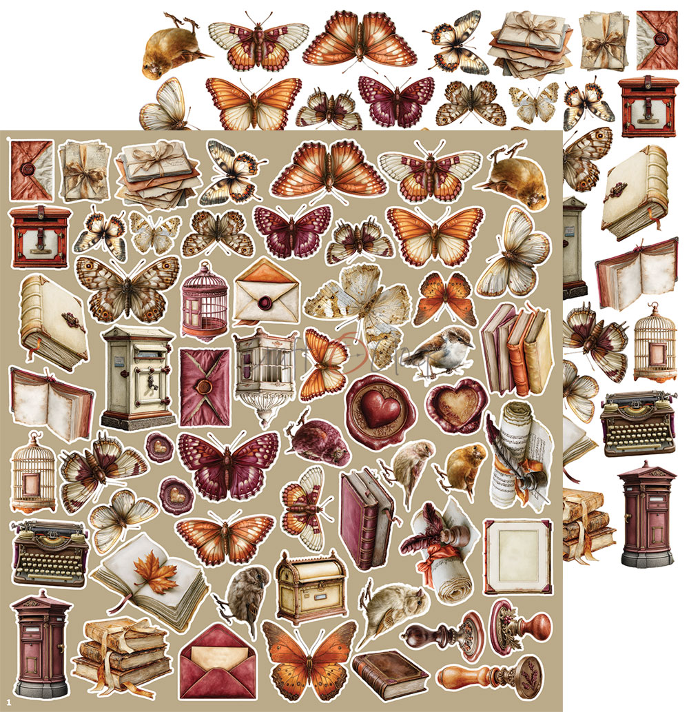 Craft O`Clock Shades Of Nature - Extras set - MIX - Bilde 4