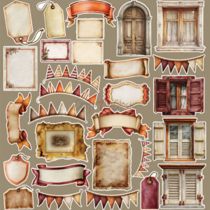 Craft O`Clock Shades Of Nature - Extras set - MIX - Bilde 13