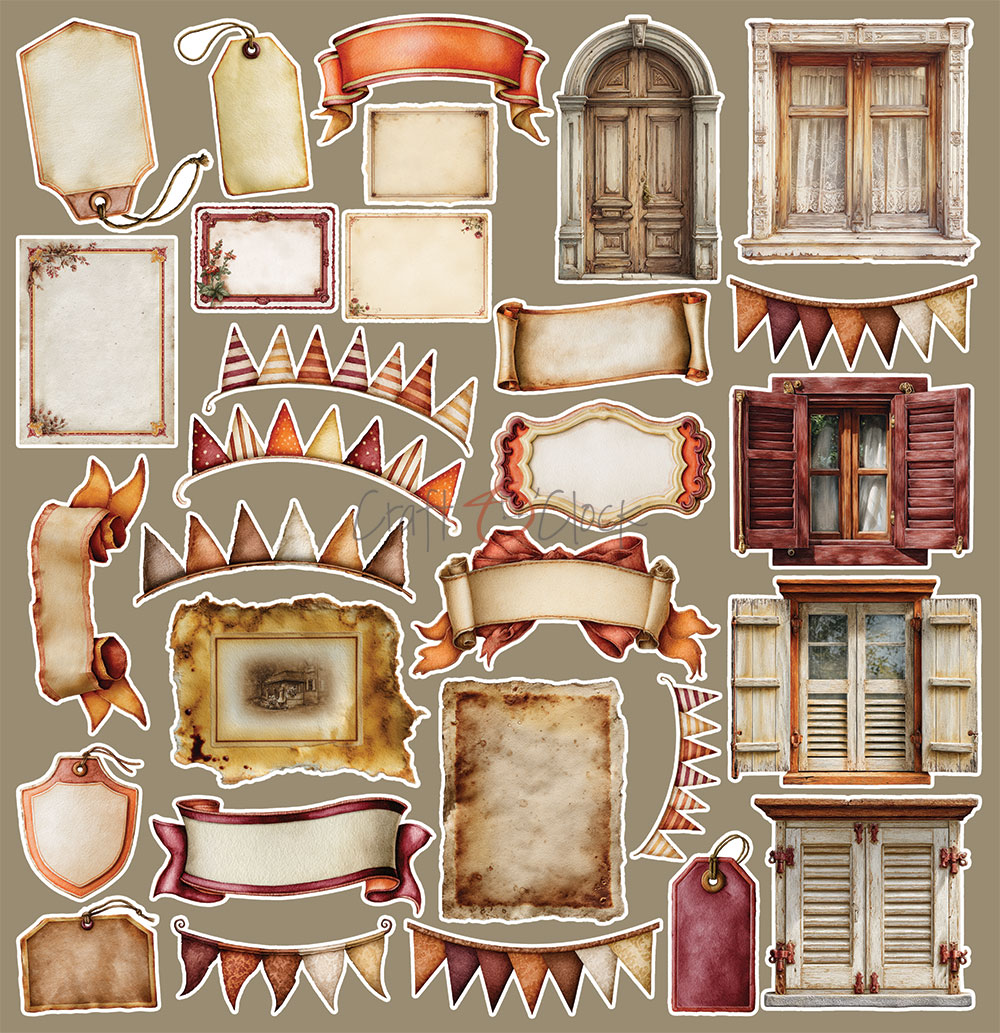 Craft O`Clock Shades Of Nature - Extras set - MIX - Bilde 13