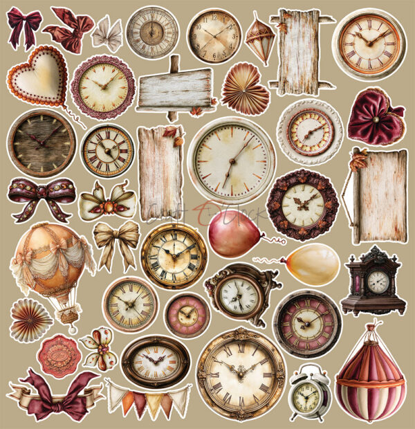 Craft O`Clock Shades Of Nature - Extras set - MIX