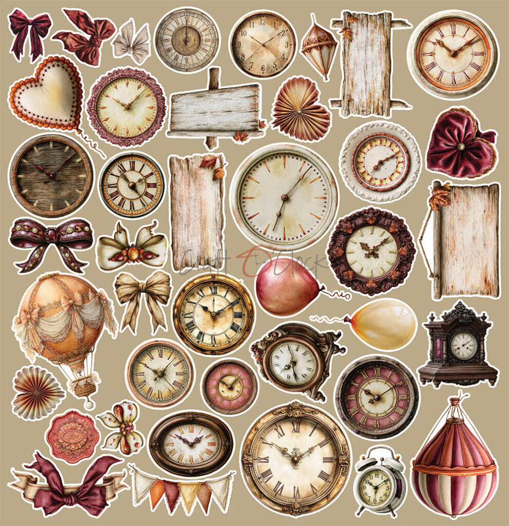 Craft O`Clock Shades Of Nature - Extras set - MIX