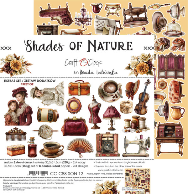 Craft O`Clock Shades Of Nature - Extras set - MIX