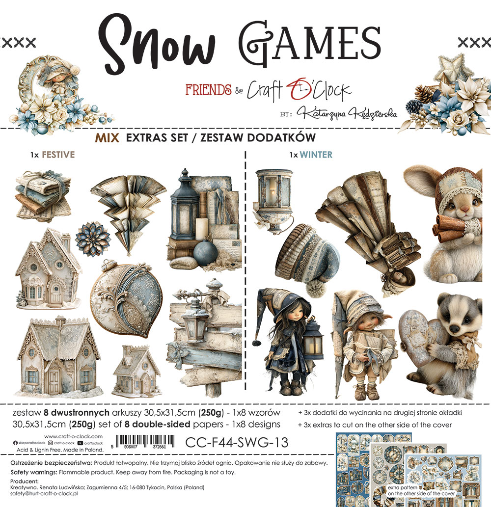 Craft O`Clock Snow Games- Extras set - MIX - Bilde 1