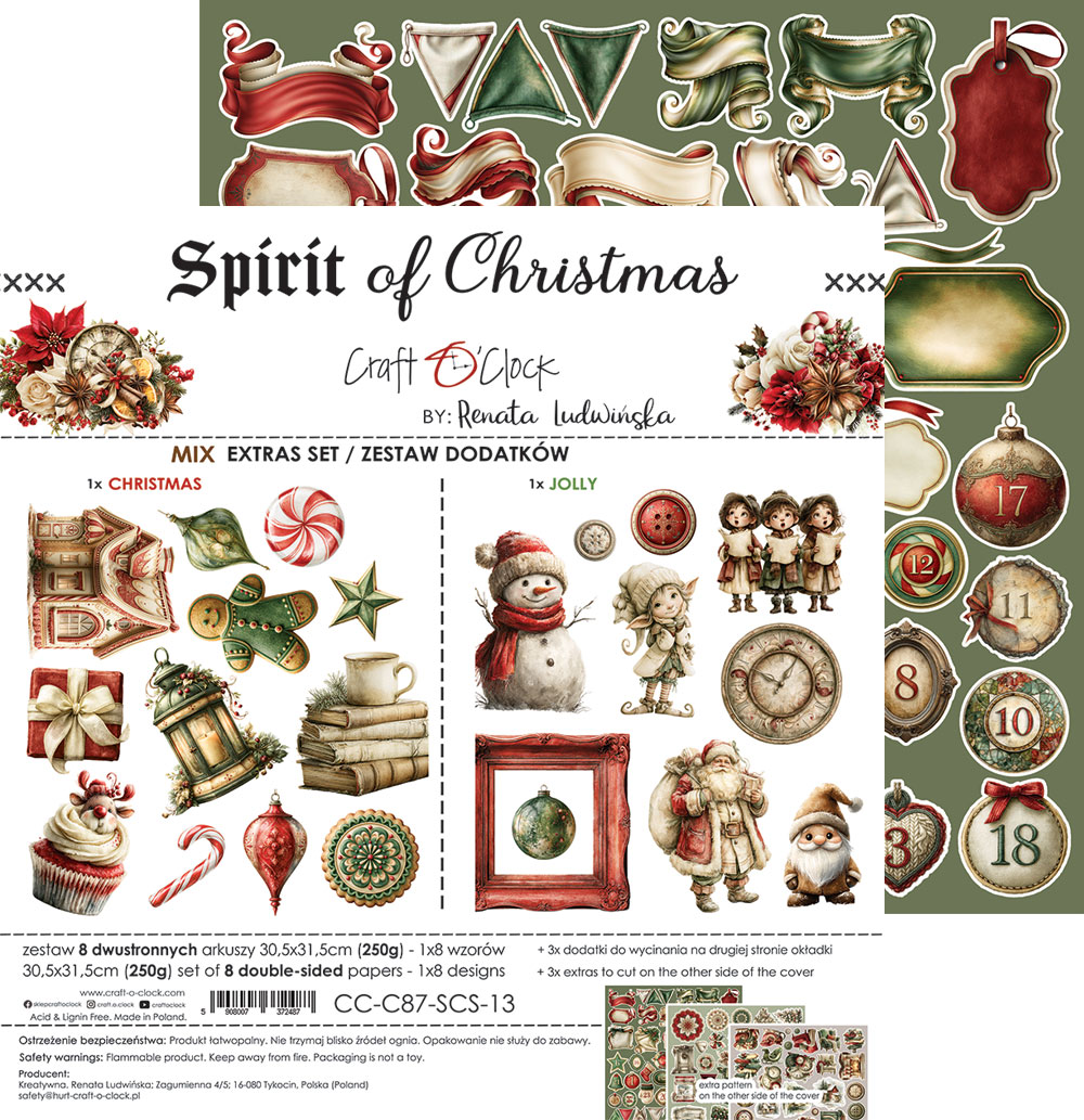 Craft O`Clock Spirit of Christmas - Extras set - MIX - Bilde 11