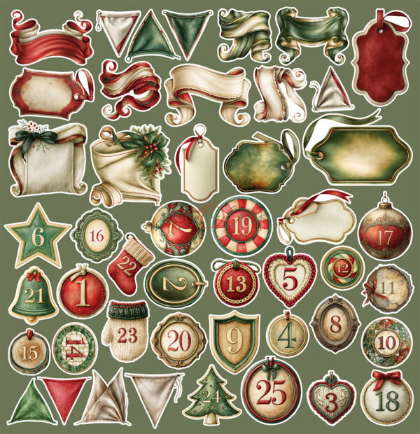 Craft O`Clock Spirit of Christmas - Extras set - MIX