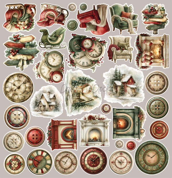 Craft O`Clock Spirit of Christmas - Extras set - MIX