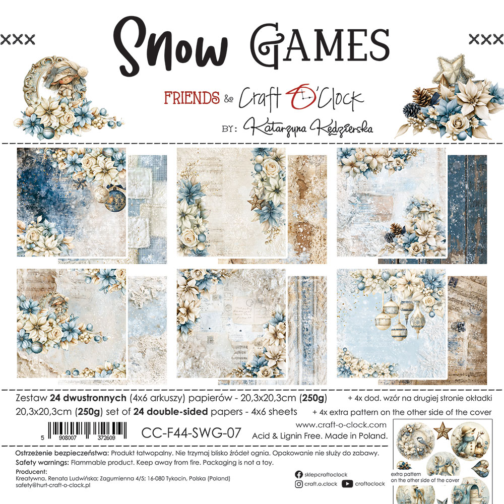 Craft O`Clock Snow Games - Mix sett 8X8 Blokk - Bilde 2
