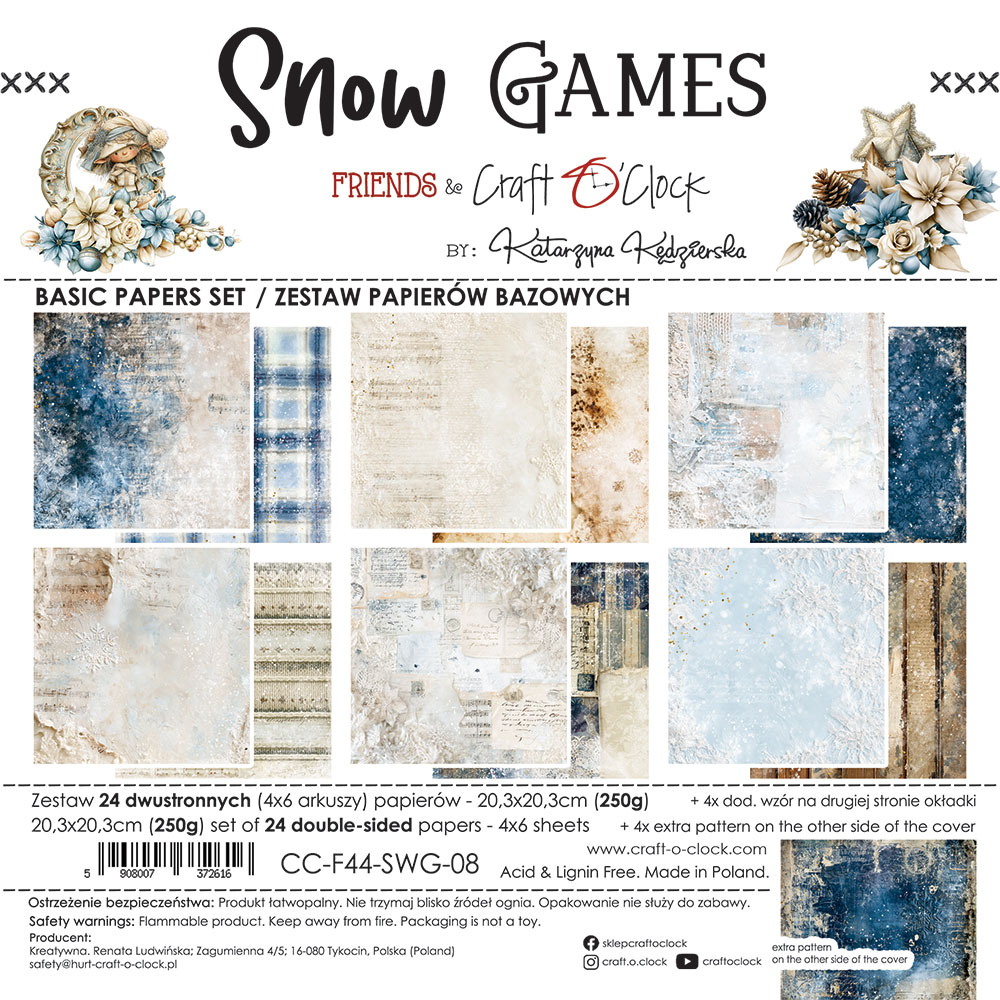 Craft O`Clock Snow Games - Mix sett 8X8 Blokk - Bilde 9