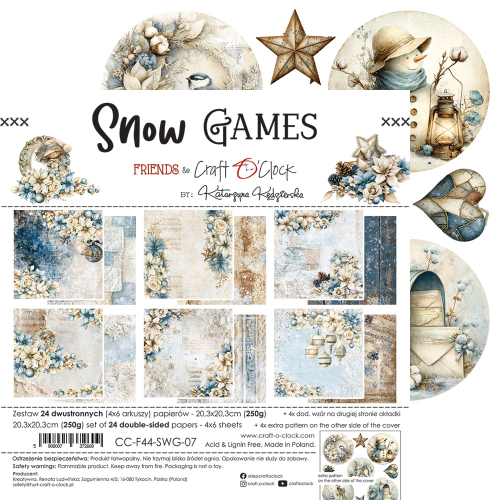 Craft O`Clock Snow Games - Mix sett 8X8 Blokk - Bilde 18