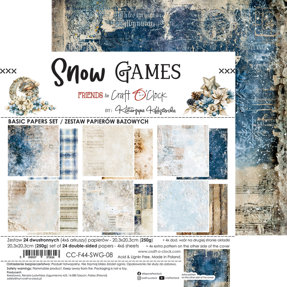 Craft O`Clock Snow Games - Mix sett 8X8 Blokk - Bilde 20