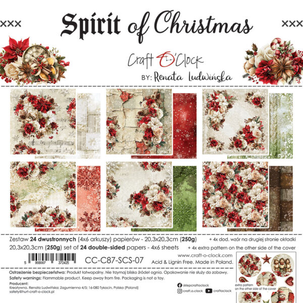 Craft O`Clock Spirit of Christmas 20,3x20,3 cm - MIX