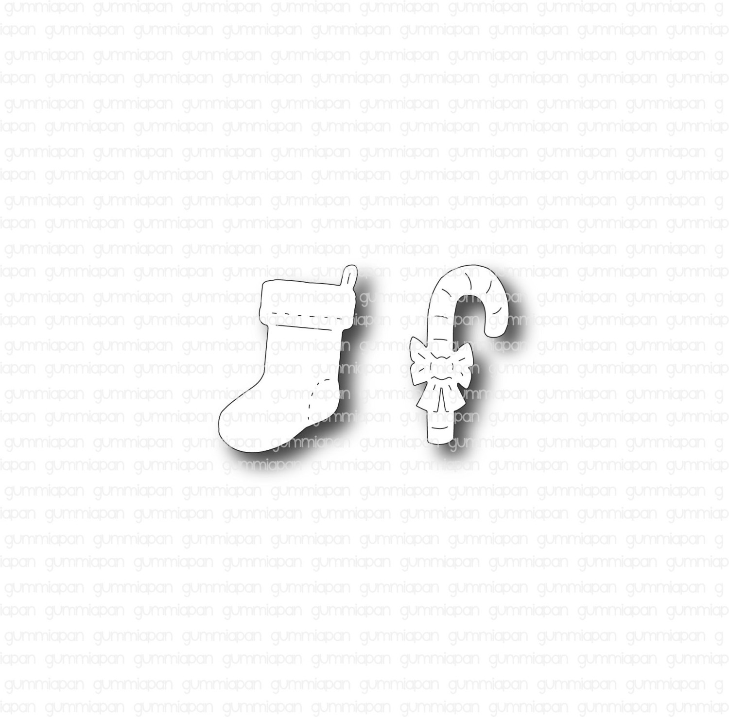 Gummiapan Dies Julestrømpe og Sukkerstang - Bilde 1