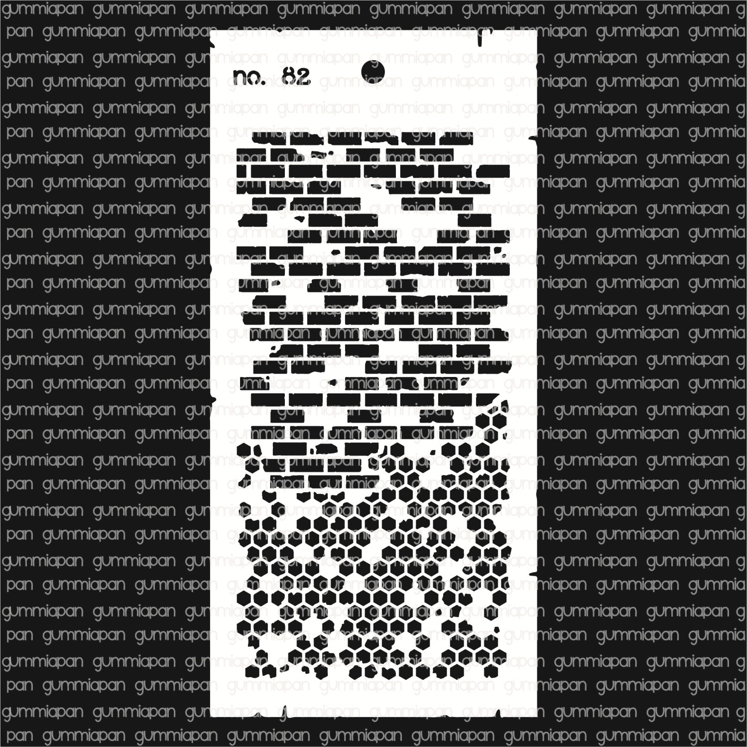 Gummiapan Dies Stencil 82 - Bilde 1