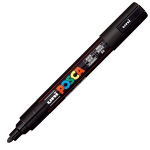 Uni POSCA PC-5M  Medium 1,8-2,5mm  24 Black - Bilde 1