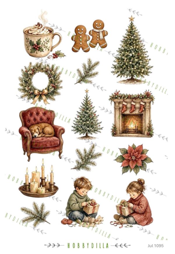 Rispapir A4 Jul 1095 Clip Art Julehygge